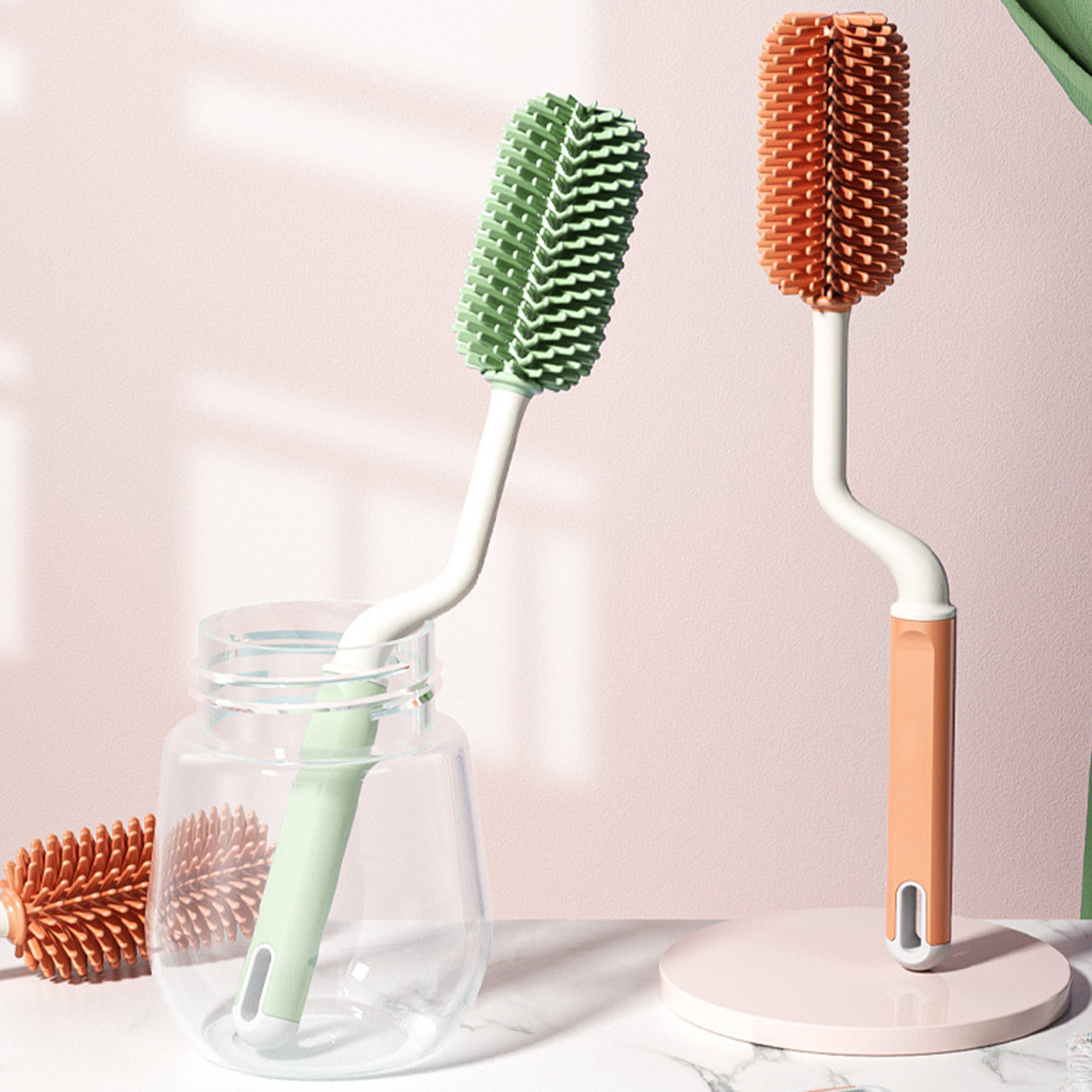 Set Brosse Et Peigne Bébé Pour Croûtes De Lait - Silicone Doux, Ergonomique, Facile à Nettoyer